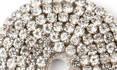 Shop Deepa Gurnani Warren Crystal Drop Earrings In Silver