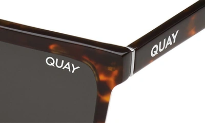 Shop Quay Let It Run 48mm Small Polarized Square Sunglasses In Tort Gold/ Black Polarized