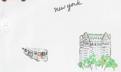 Shop Petite Plume Kids' New York Two-piece Pajamas In White