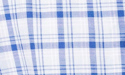 Shop Petite Plume Seafarer Tartan Plaid Short Pajamas In Blue