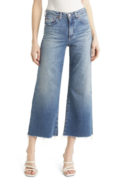 Shop Ag Saige Ankle Wide Leg Jeans In 17 Years Wave Crest