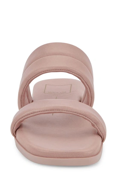 Shop Dolce Vita Adore Slide Sandal In Rose Leather