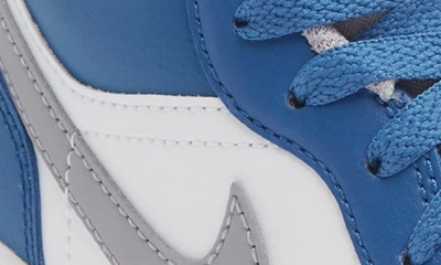 Shop Jordan Air  1 Low Sneaker In Blue/ Cement Grey