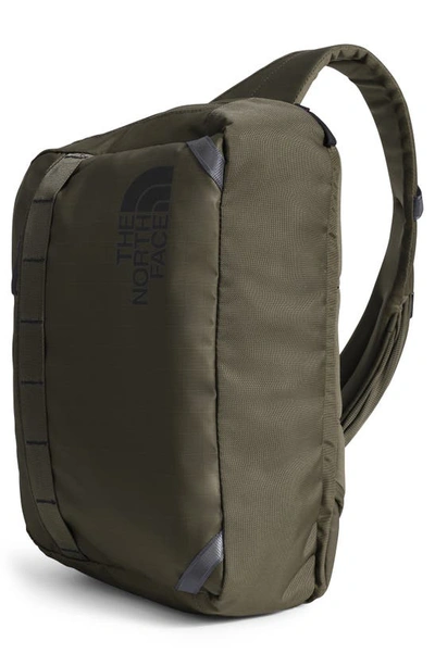 Shop The North Face Base Camp Voyager Sling Backpack In New Taupe Green/ Black