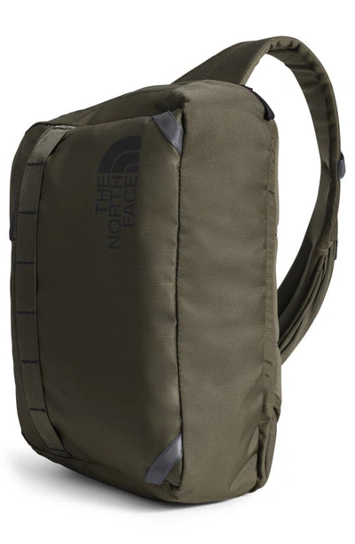 The North Face Base Camp Voyager Sling Backpack In New Taupe Green/ Black