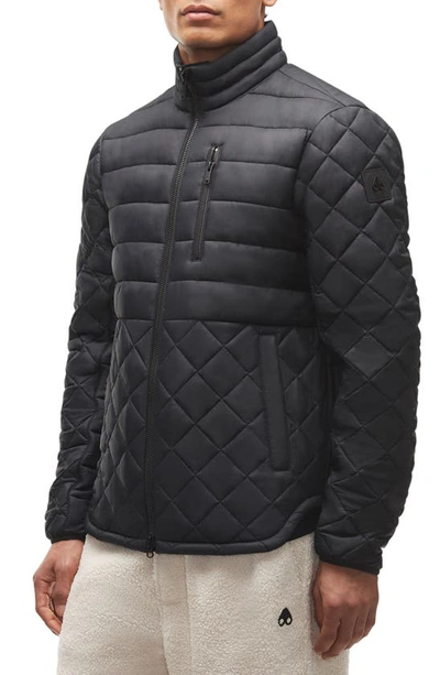 Shop Moose Knuckles Boynton Quilted Puffer Jacket In Black