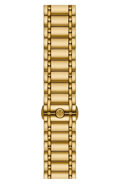 Shop Tory Burch The Miller 20mm Apple Watch® Watchband In Gold