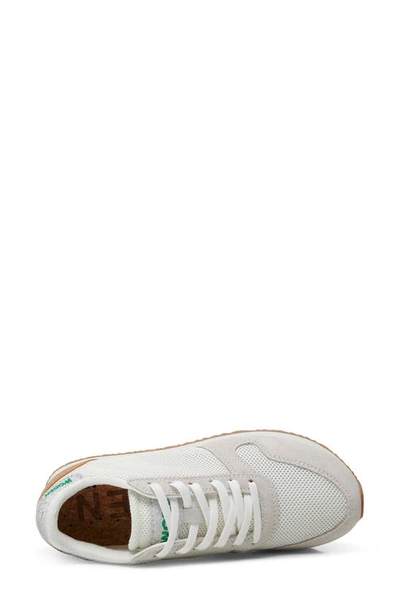 Shop Woden Ydun Icon Sneaker In White/ Basil
