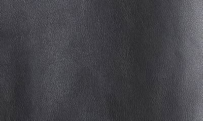Shop Rick Owens Cape Sleeve Lambskin Leather Peacoat In Black