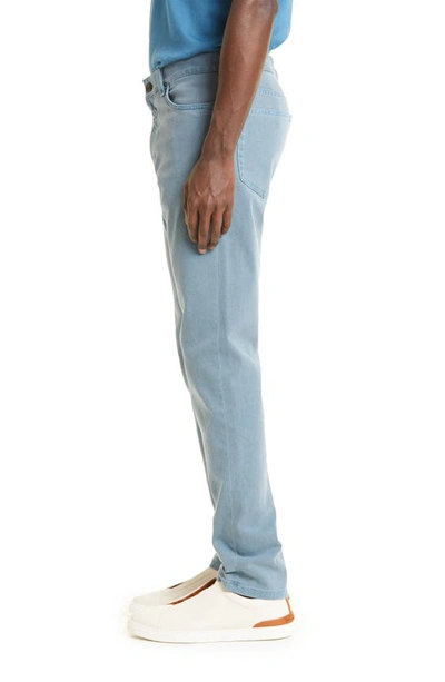 Shop Zegna Slim Fit Garment Dyed Stretch Skinny Jeans In Lapis Blue