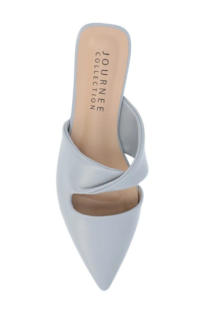 Journee Collection Enniss Flat Mule In Blue
