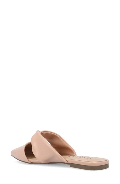 Shop Journee Collection Enniss Flat Mule In Blush