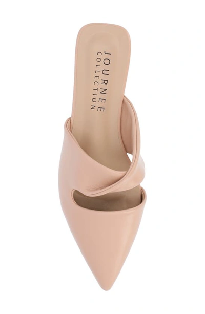 Shop Journee Collection Enniss Flat Mule In Blush