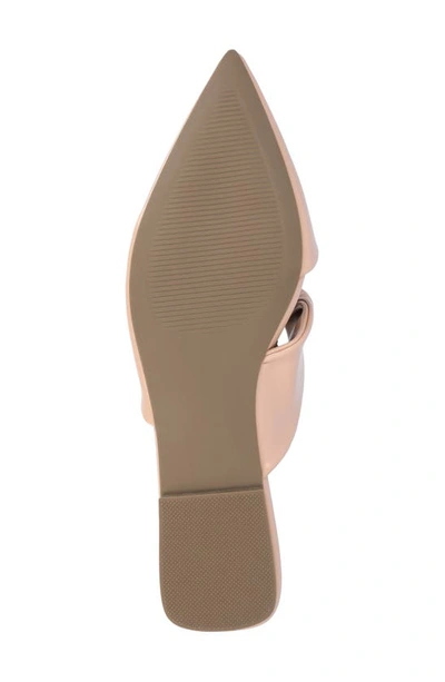 Shop Journee Collection Enniss Flat Mule In Blush