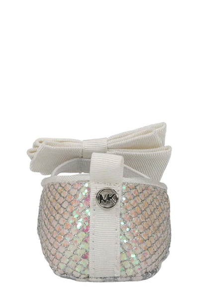 Shop Michael Kors Michael  Baby Day Mary Jane Crib Shoe In White
