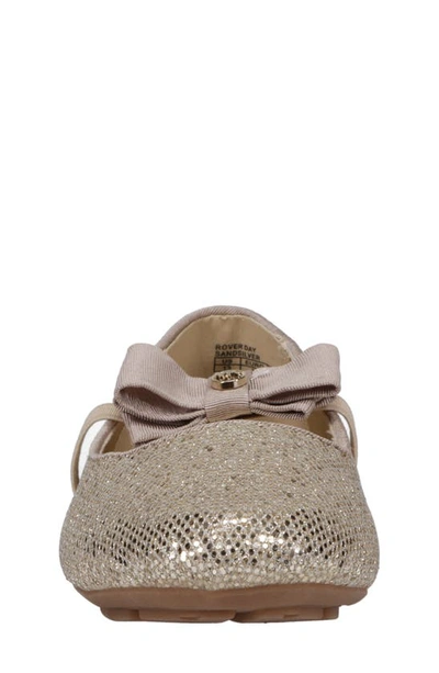 Shop Michael Kors Kids' Rover Day Mary Jane Flat In Gold