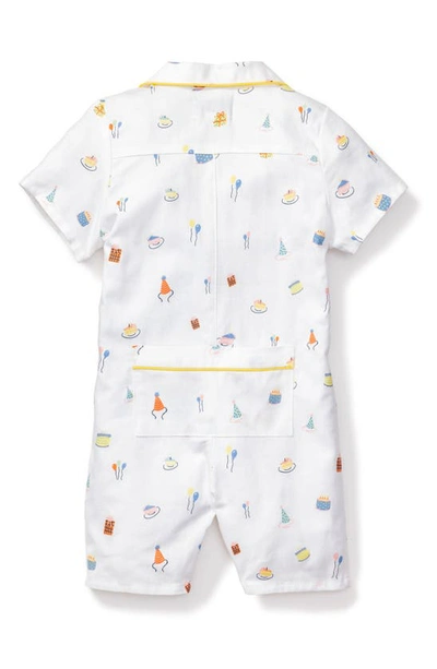 Shop Petite Plume Birthday Wish One-piece Short Pajamas In White