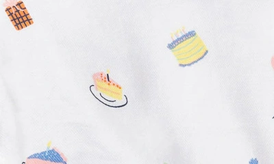 Petite Plume Birthday Wish One-piece Short Pajamas In White
