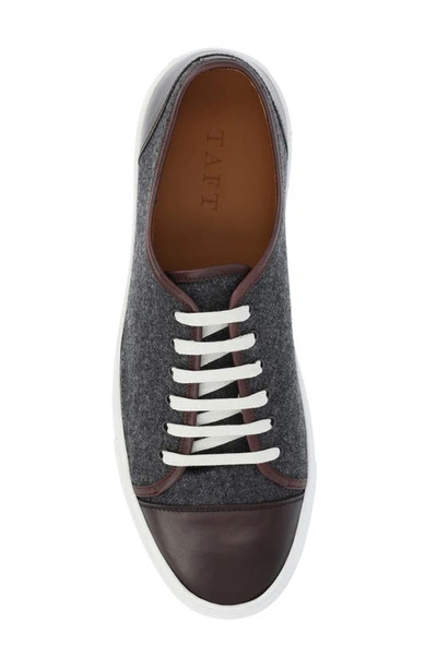 Shop Taft Jack Sneaker In Grey/ Oxblood