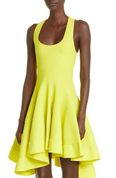 Shop Proenza Schouler Asymmetric Dress In Citron