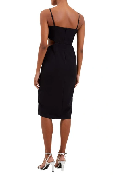 Shop French Connection Echo Cutout Body-con Dress In 02-black