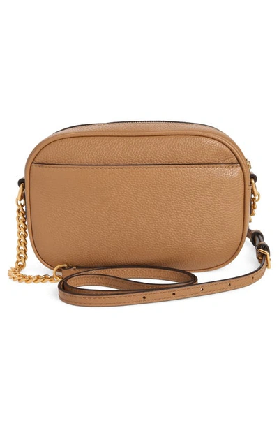 Shop Tory Burch Mcgraw Leather Camera Bag In Tiramisu