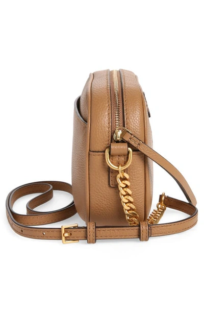 Shop Tory Burch Mcgraw Leather Camera Bag In Tiramisu