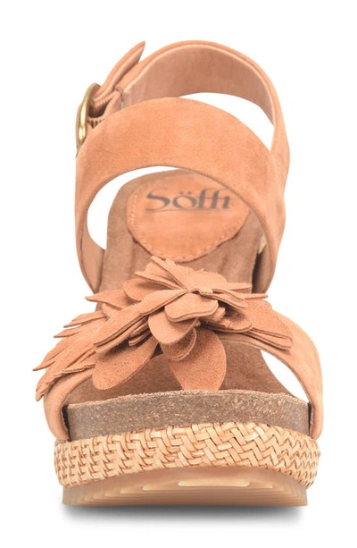 Shop Söfft Cali Wedge Sandal In Tan