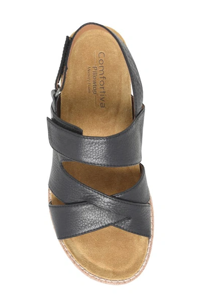 Comfortiva Genata Strappy Slingback Sandal In Black