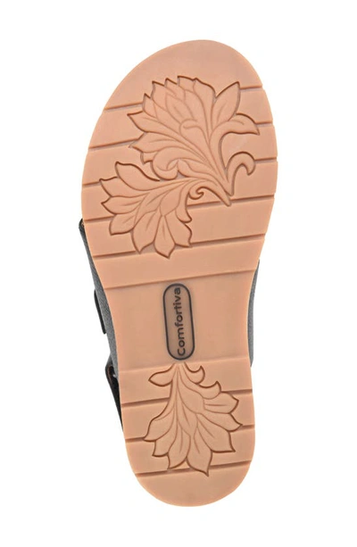 Comfortiva Genata Strappy Slingback Sandal In Black