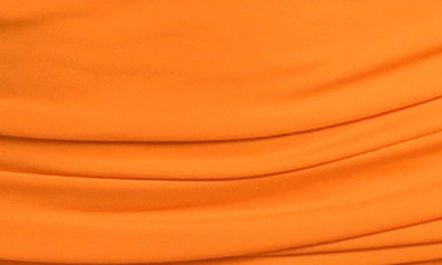 La Blanca Island Goddess Twist Bandeau Bikini Top In Tangerine