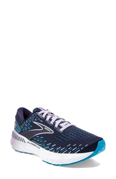 Brooks Glycerin 20 Running Shoe In Peacoat/ Ocean/ Pastel Lilac