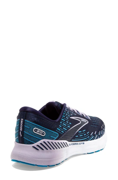Brooks Glycerin 20 Running Shoe In Peacoat/ Ocean/ Pastel Lilac