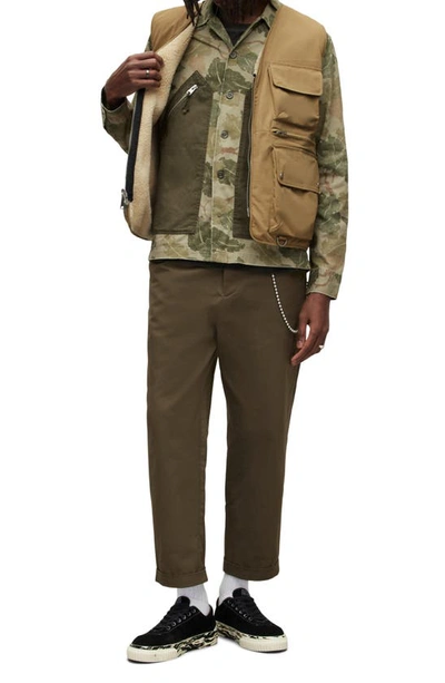 Allsaints Vibo Reversible Tech Vest In Sand