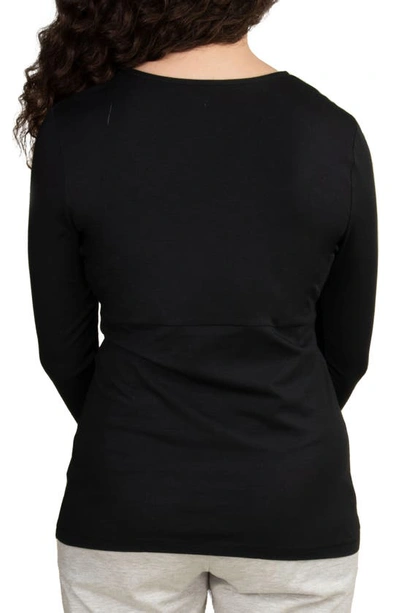 Shop Bravado Designs Long Sleeve Nursing Top In Black