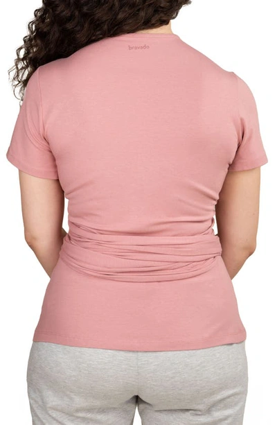 Bravado Designs Skin-to-skin Postparum Wrap Top In Roseclay
