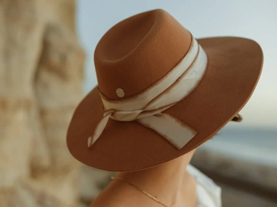 Shop Freya Almond Hat In Brown
