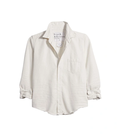 Shop Frank And Eileen Barry Woven Button Up In White