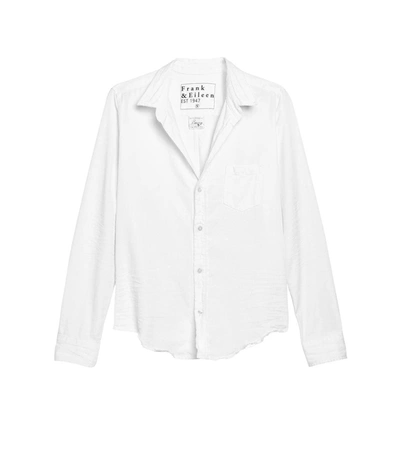Shop Frank And Eileen Barry Woven Button Up In White