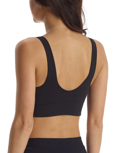 Commando Womens Black Butter Comfy Scoop-neck Stretch-jersey Bralette S In Black