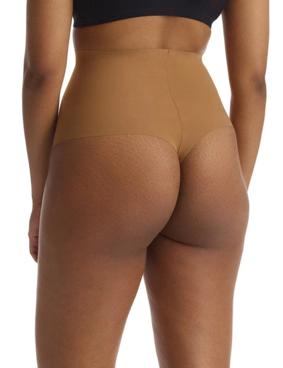 Shop Commando Classic Control Thong In Brown