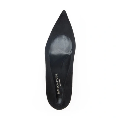 Marion Parke Classic Pump 70 Womens Kitten Heel Pointed Toe Pumps In Black
