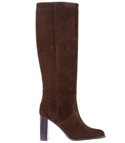Shop Marion Parke Dolly 85 Tall Block Heel Boot In Brown
