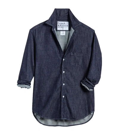 Shop Frank And Eileen Eileen Woven Button Up In Blue