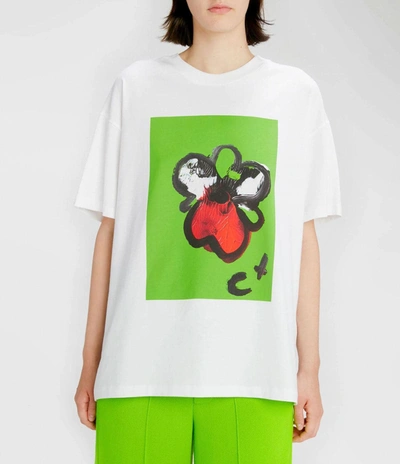 Shop Christopher Kane Hand Painted T-shirt In White