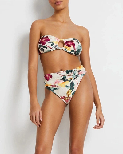 Shop Patbo Hibiscus Cheeky Bikini Bottom In Floral