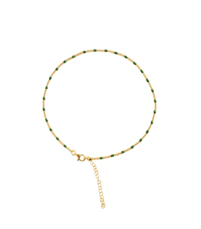 Shop Maggoosh In Rainbows Anklet In Green