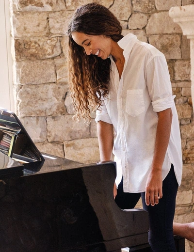 Frank And Eileen Joedy Superfine Button Down In White