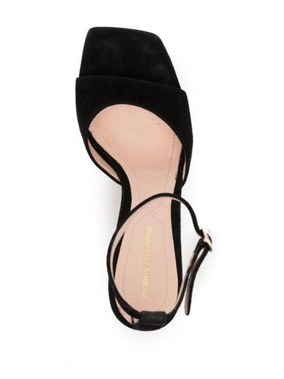 Shop Nicholas Kirkwood Maeva Ankle Strap Sandals 70 In Black