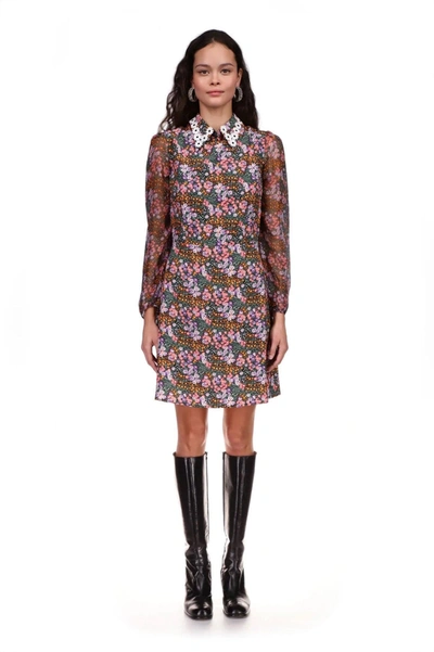 Shop Hvn Mini Matilda Dress W. Collar In 0